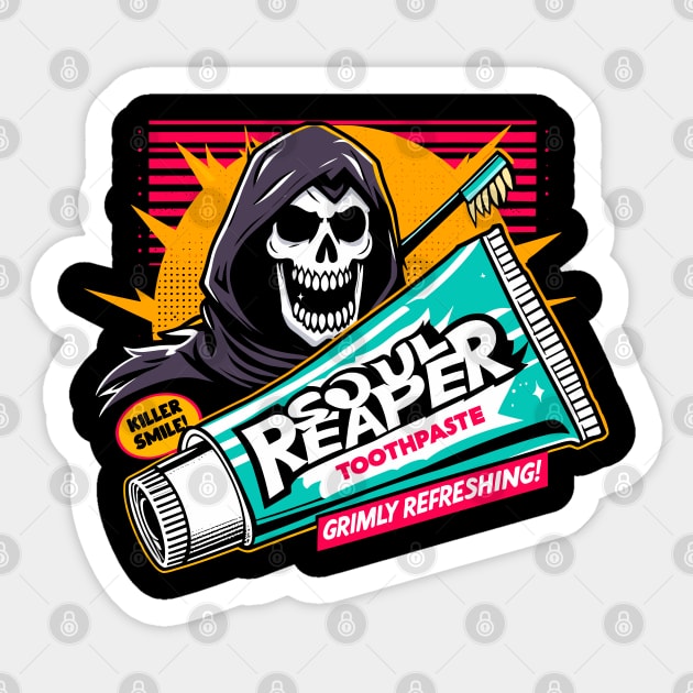 Soulreaper Toothpaste, Grimly Refreshing! Sticker by Lima's